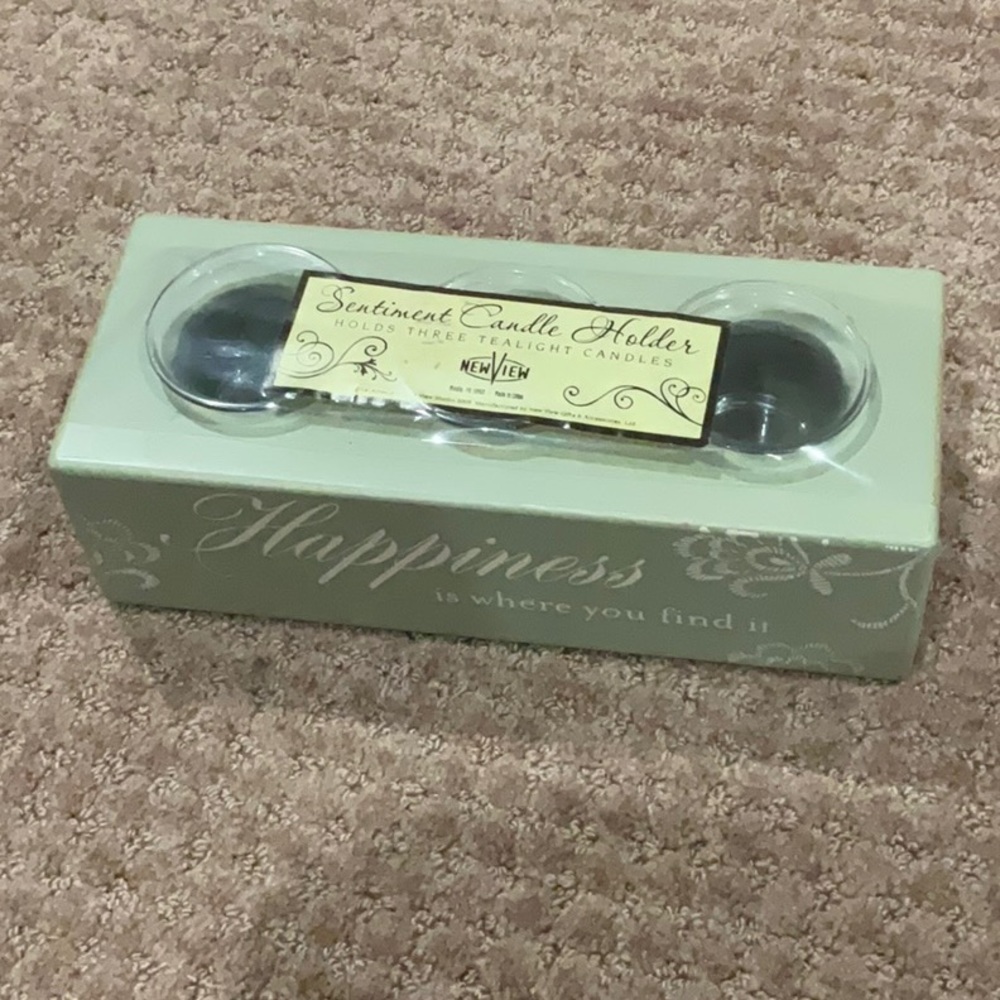 🌷SENTIMENT VOTIVE CANDLE HOLDER NWT